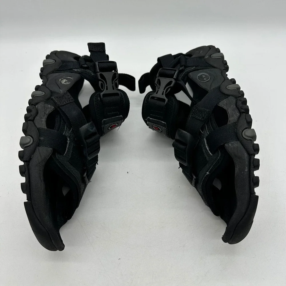 Timberland 30135 Mens Size 8M Black Mountain Granite Trail T-Back Hiking Sandals